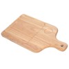 Wooden Cutting Board with Handle Thick Rubberwood Chopping Board Non