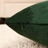 Pack of 2, Velvet Super Soft Solid Decorative Square Throw