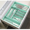Simple Houseware Expandable Kitchen Drawer Flatware Organizer, Turquoise