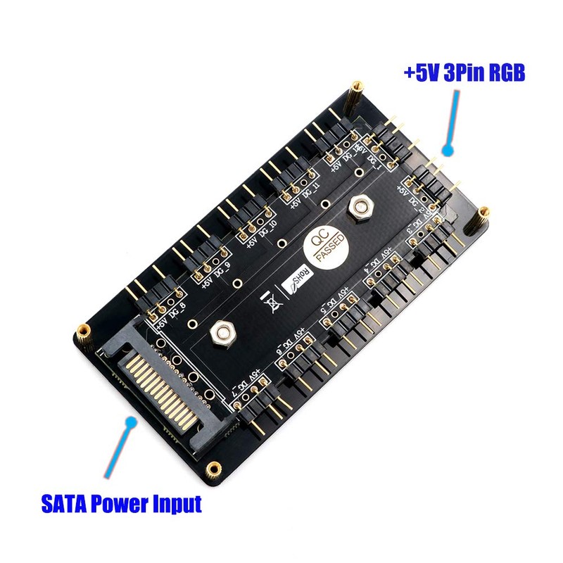 LeHang 12 Pin 5V RGB LED Splitter Hub with PMMA