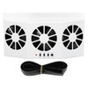 Car Exhaust Fan Solar Powered 3 Fans Ventilation Cooling Odor