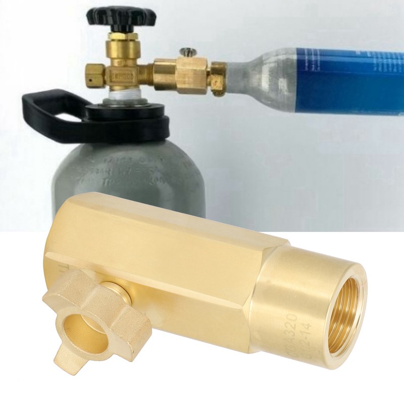Carbon Dioxide Cylinder Refill Connector Adapter Kit CGA320 to TR21‑4