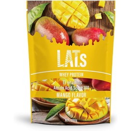 LATs Whey Protein Powder 1kg/35.27 oz – Mango Flavor – 11 Essential Vitamins – Made in Japan – by MY ROUTINE
