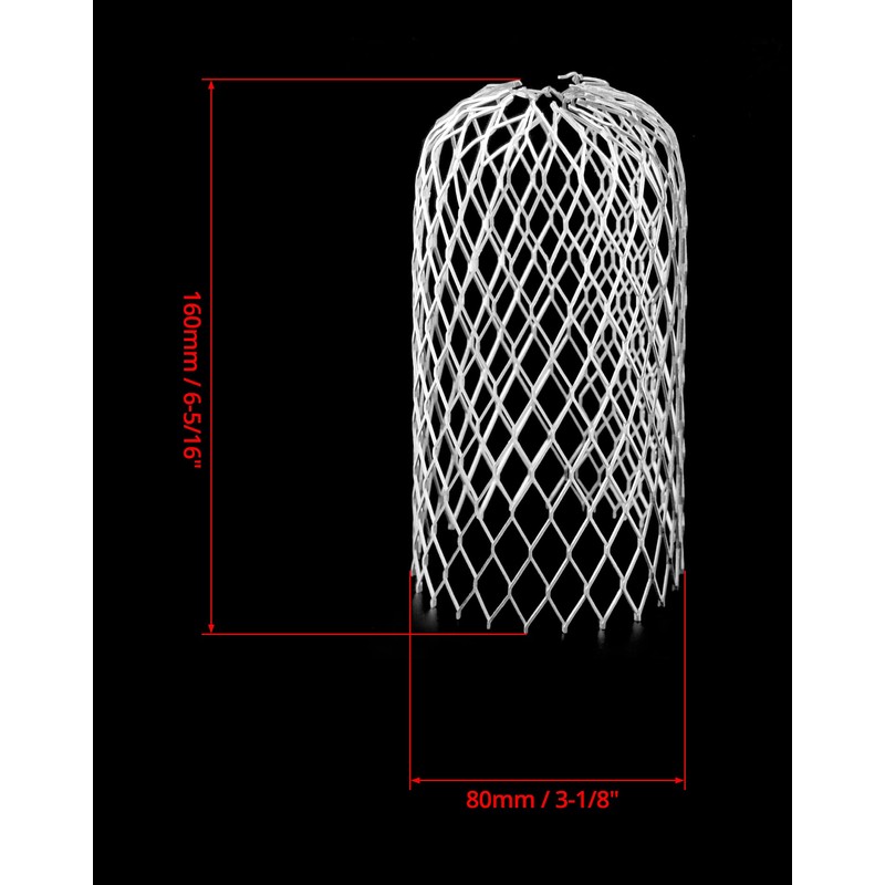 QWORK® 4 Pack Aluminum Gutter Guards, Expandable Aluminum Screen Filter,