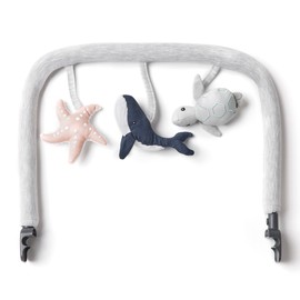 Ergobaby Evolve 3-in-1 Bouncer Toy Bar Accessory, Ocean Wonders Light Grey