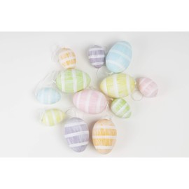 Heitmann Deco Easter Eggs for Hanging Made of Plastic - Easter Decoration, Spring Decoration, Easter, Spring - Various Sizes and Colours 20.5 x 20 x 4 cm
