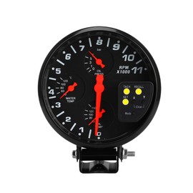 Riloer 5-Inch Multifunctional Tachometer, Oil Press Water Temp Oil Gauge RPM Meter with Shift Light