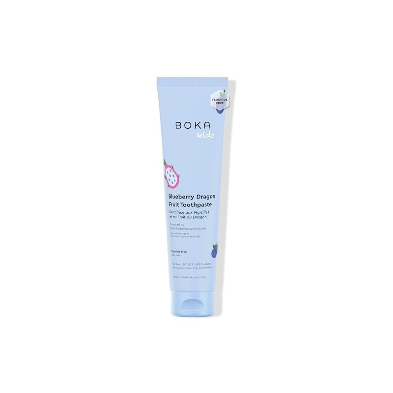 Boka Fluoride Free Toothpaste Nano Hydroxyapatite Toothpaste - Blueberry Dragon