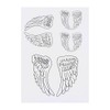 4 x 'Angel Wings' Temporary Tattoos - Water Resistant, Skin-Safe,