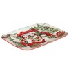 Certified International Red Truck Snowman Rectangular Platter, 14" X 10",