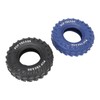 2Pcs Blue Black Rubber Tire Dog Chew Toy Safe Tire