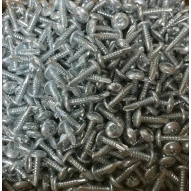 ABS 90 Zinc Screws 10x 1" Enclosed Skin Sheet Metal Panel Trim Self Tap Truss Head