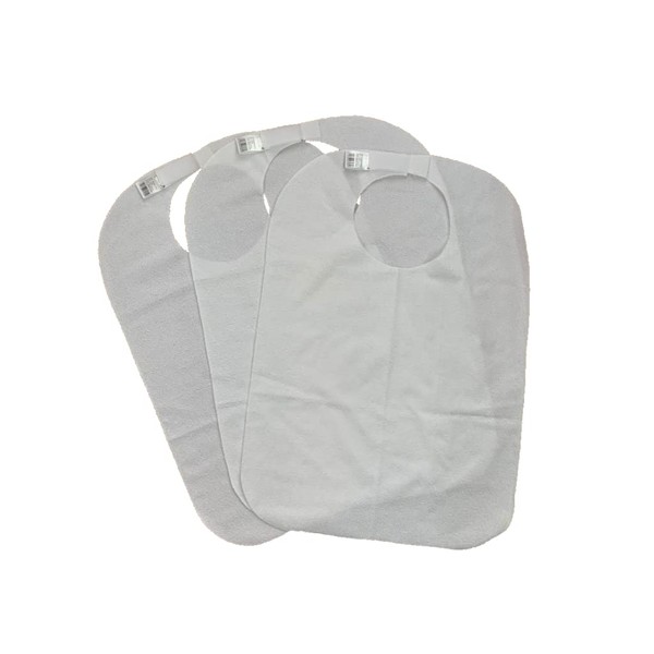Gar Medical Pack of 3 Terry Bibs for Elderly, Waterproof