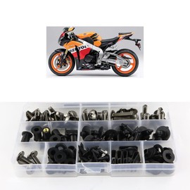 Xitomer Complete Bodywork Screws, Fit for CBR1000RR 2008 2009 2010 2011 2012 2013 2014 2015 2016, Full Set Fairing Bolts/Washers/Nuts/Clips/Grommets (Titanium)