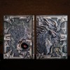 3D Dragon Vintage Diary + Pen Set, A5 Lined Notebook,