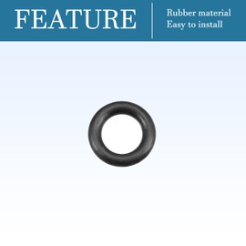 QUARKZMAN 12 mm x 7 mm x 2.5 mm Nitrile Rubber O-Rings x 50 Pieces Round Sealing Disc for Tap Plumber Repair Seal Connection [Black]