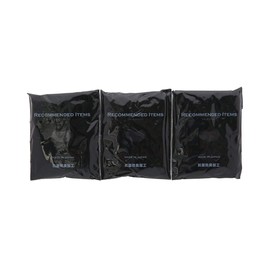 Shirohato LL-3L 3L-5L Stockings Pantyhose, 3 Pairs Set, Large Size, 15 Denier, No Tightening, Made in Japan, BK-Black