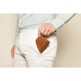 Gusti Leather Wallet – August Mini Wallet Small Wallet Card Holder Wallet Women Men, brown, Retro