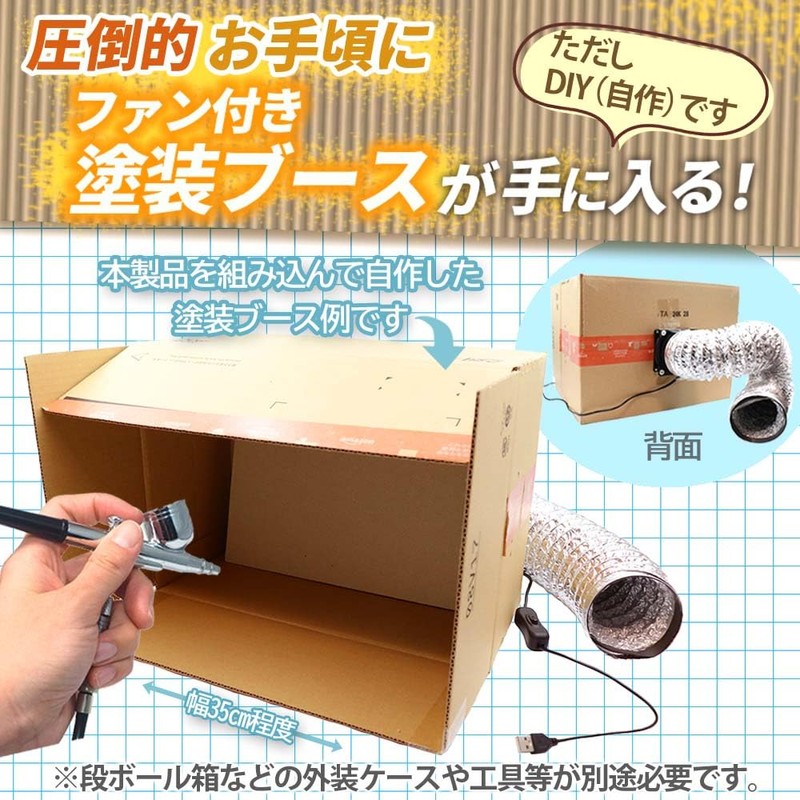 CHURACY Painting Booth Sound Reducing Fan Duct Fan Cardboard Self-Working