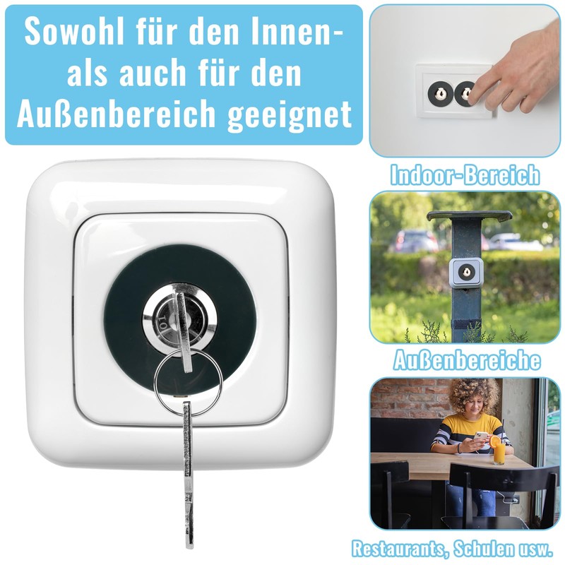 Pack of 2 Socket Locks, Lockable Socket for Electrical Security