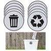 5 Pair Recycle Stickers for Trash Bins, Recycling Sticker Can