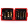 IMCCZONY Titanium Combination Drill Tap Bit Set 13PCS SAE and