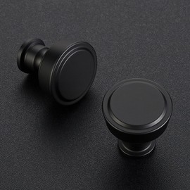 Ravinte 20 Pack Matte Black Kitchen Cabinet Knobs Single Hole Round Dresser Knobs Cabinet Hardware for Kitchen Dresser Drawers