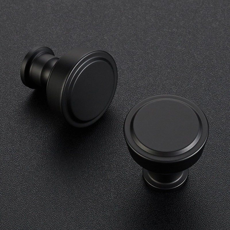 Ravinte 20 Pack Matte Black Kitchen Cabinet Knobs Single Hole