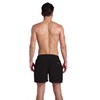 QRANSS Black Mens 5 inch Inseam Quick Dry Swim Trunks