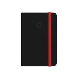 Antartik A5 Plain Black and Red 80 Sheets 80g FSC Soft Cover Notebook