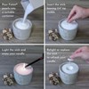 Foton Pearled Candle - Scented White:_FESTIVE FIR - Freshly Cut