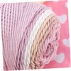 Ciieeo Thick Cotton Yarn Knitting Wool Yarn 5 Ply Rainbow