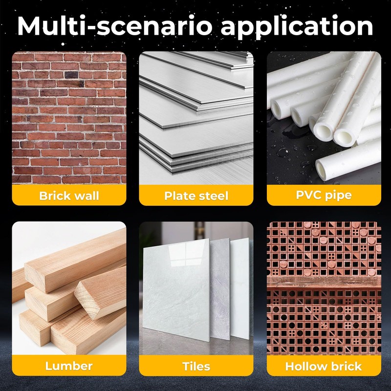 Xsybegdlk Eccentric Drill Set, 6-Piece Four-Edged Sawtooth Eccentric Drill Bit,