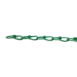 Lifstar 2/0 x 15-ft Double Loop Chain, Green Powder Coated Steel Chain, 255lb Load