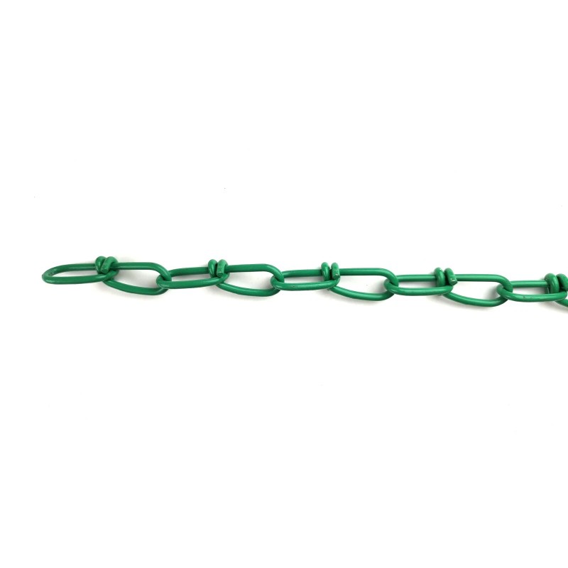 Lifstar 2/0 x 15-ft Double Loop Chain, Green Powder Coated