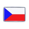 Czech Republic Flag - Small Plastic Fridge Magnet