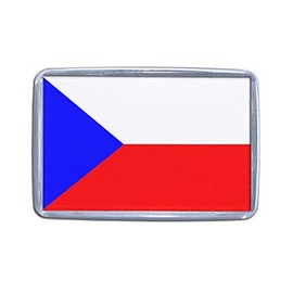 Czech Republic Flag - Small Plastic Fridge Magnet