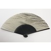 Hasegawa Men's Folding Fan, Kyoto Craftsman, Tailored, Fan Bag Included,