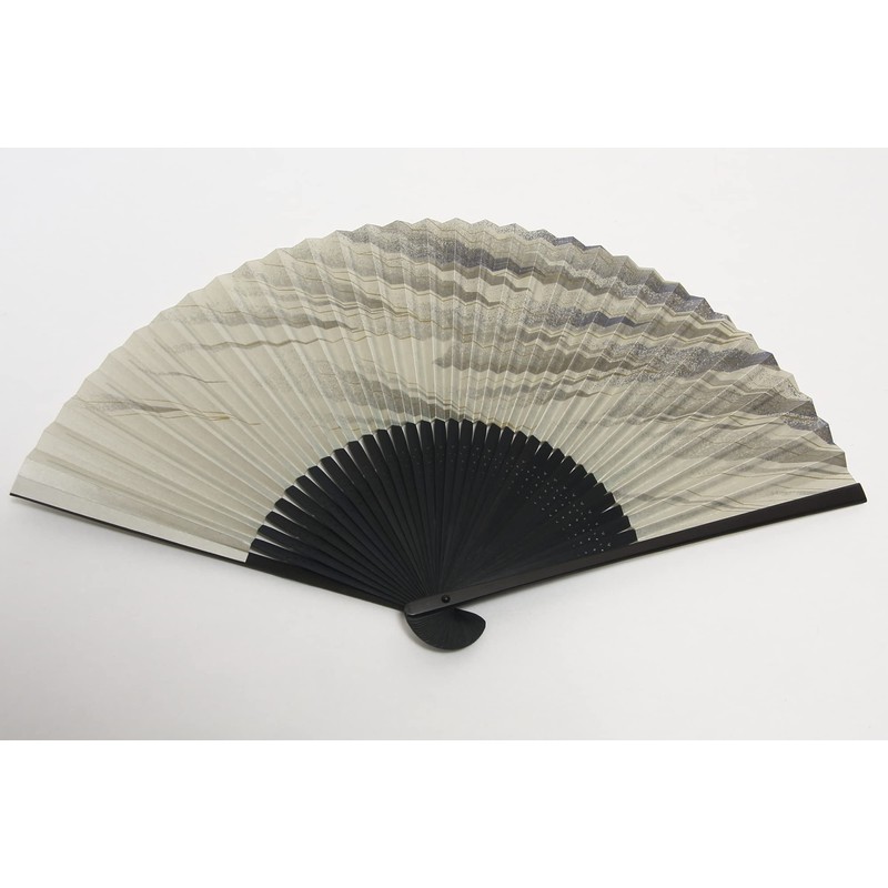 Hasegawa Men's Folding Fan, Kyoto Craftsman, Tailored, Fan Bag Included,