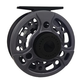 Aventik DJ Fly Reel 3/5 5/7 7/9 Super Large Arbor Fly Fishing Reel Fresh Water and Salt Water Aluminum Fly Reel Three Colors to Choose (Grey 3/5)