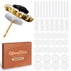 QivaZira 200 Pcs Clear Silicone Discs for Piercing Stabilizing Soft