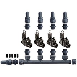 Rain Bird 100-DV 4 Zone Dura Manifold Valve Kit -No Flow Control Barb 100DV (4 Zone)