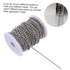 jojofuny 30m Beaded Pull Chain Roller Chain for Jewelry Making
