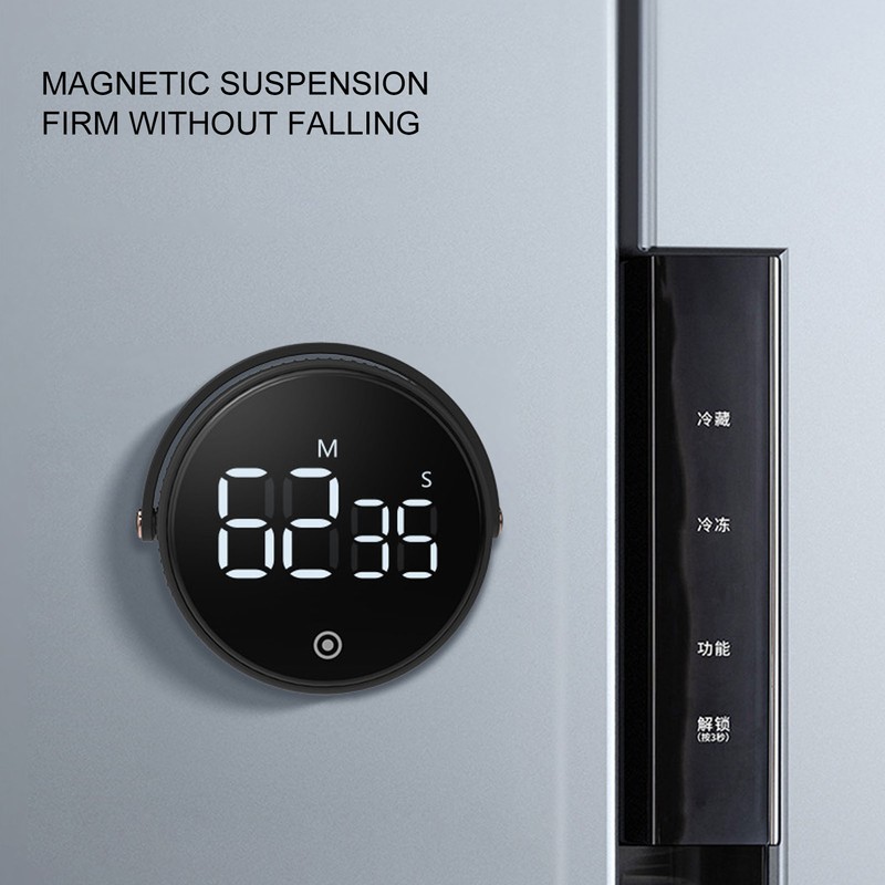 Digital Kitchen Timer Magnetic Large LED Display Kids Classroom Countdown