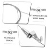 COHEALI 2 Sets Stainless Steel Picture Hanging Wire Kit Adjustable