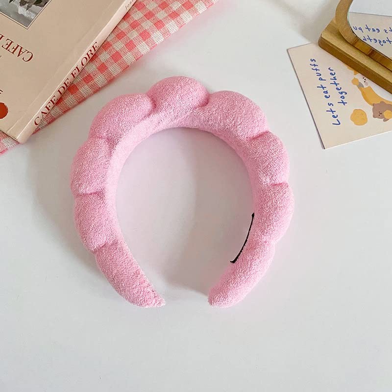 LEEMASING 2 pcs Sponge Hairband Spa Headbands For Skincare, Makeup