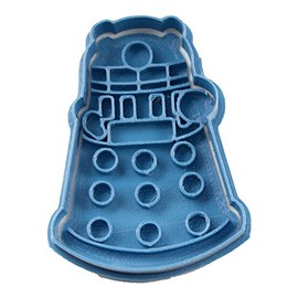 Cuticuter Doctor Who Dalek Cookie Cutter, Blue, 8 x 7 x 1.5 cm