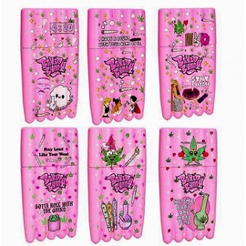 DRAGONPUFF Pink Doob Tube, Cone Holder, Joint Holder, Air Tight Hard Plastic (Random Design)