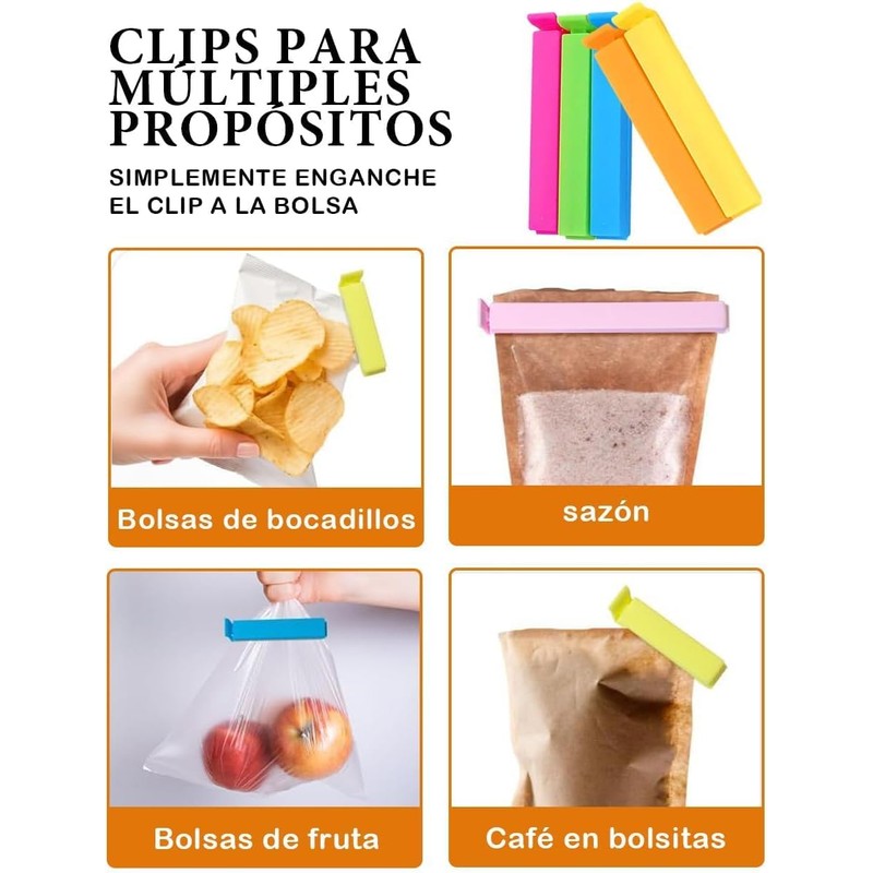 30 Piezas Pinzas Para Bolsas De Alimentos,Clips Para Bolsas De