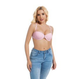 Women's Cotton T-Shirt Bra, Comfortable Fit, Steel Ring Support, B and C Cups (US, Cup Band, B, 34, Khaki Color)